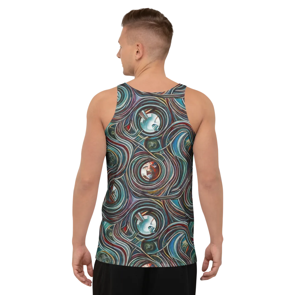 Vortex Portraits on Men's Tank Top — Back
