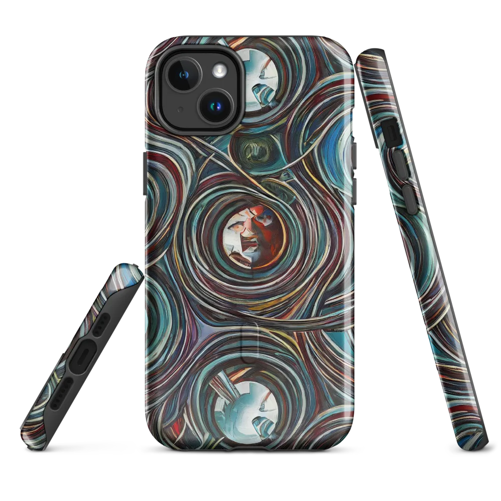 Vortex Portraits on MagSafe Tough Case for iPhone® — Front