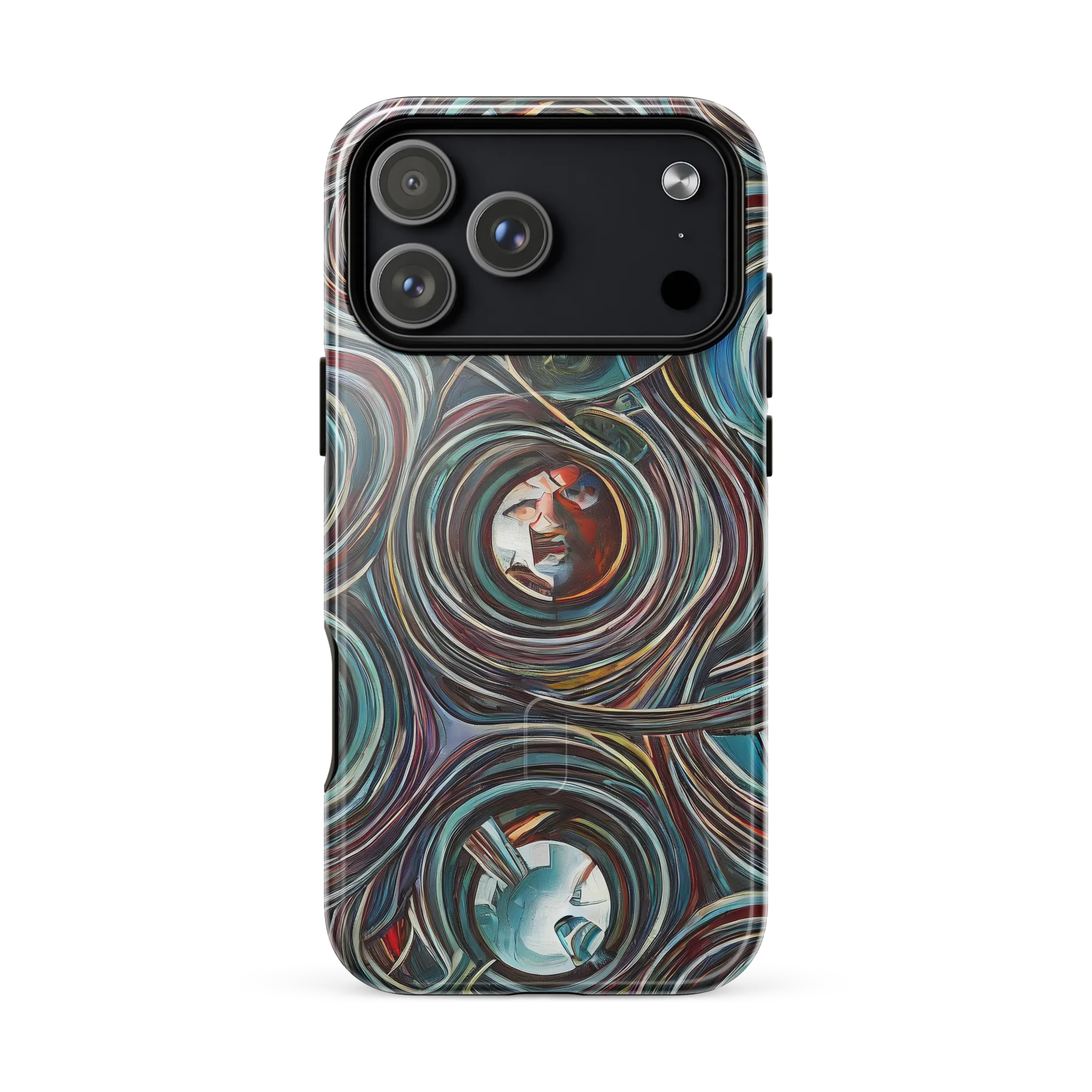 Vortex Portraits on MagSafe Tough Case for iPhone® — Front