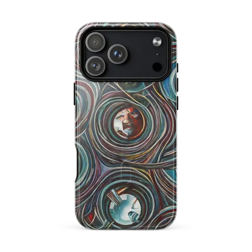Vortex Portraits on a MagSafe Tough Case for iPhone®