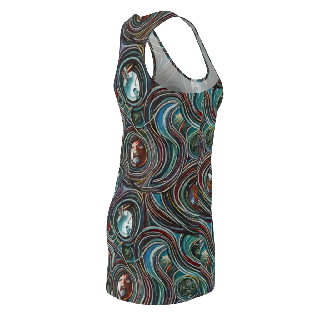 Vortex Portraits on Racerback Dress — Back Side