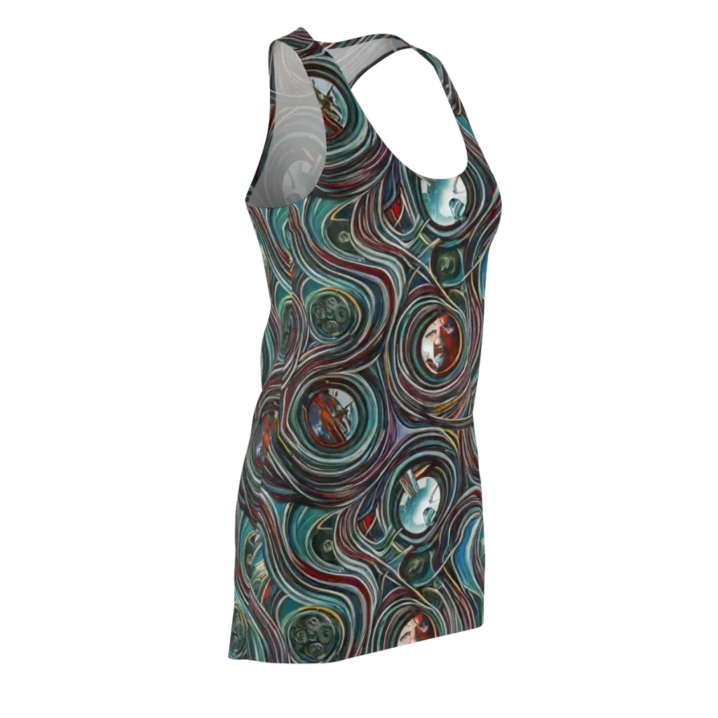 Vortex Portraits on Racerback Dress — Front Side