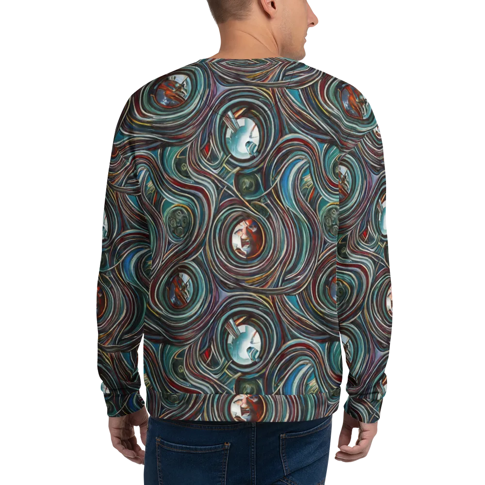 Vortex Portraits on Sweatshirt — Back