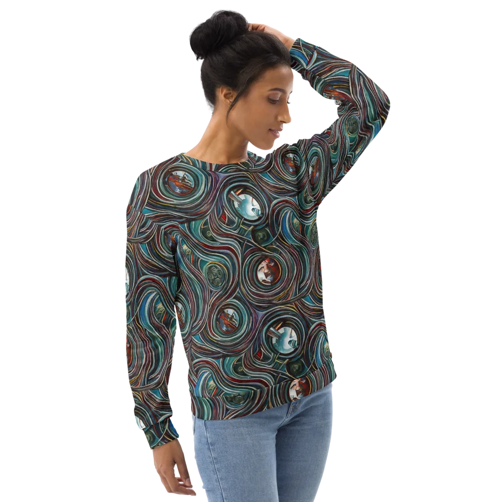 Vortex Portraits on Sweatshirt — Right Front