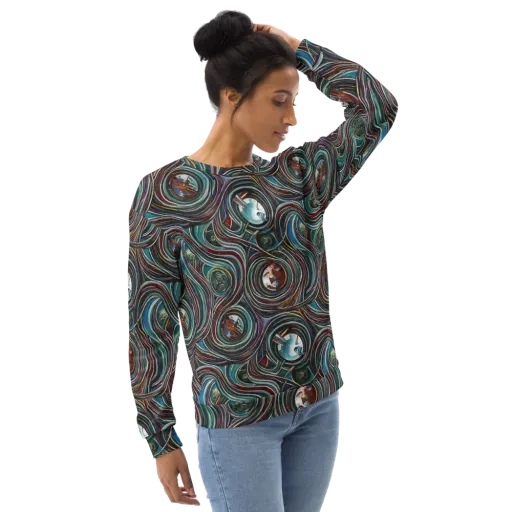 Vortex Portraits on a Sweatshirt