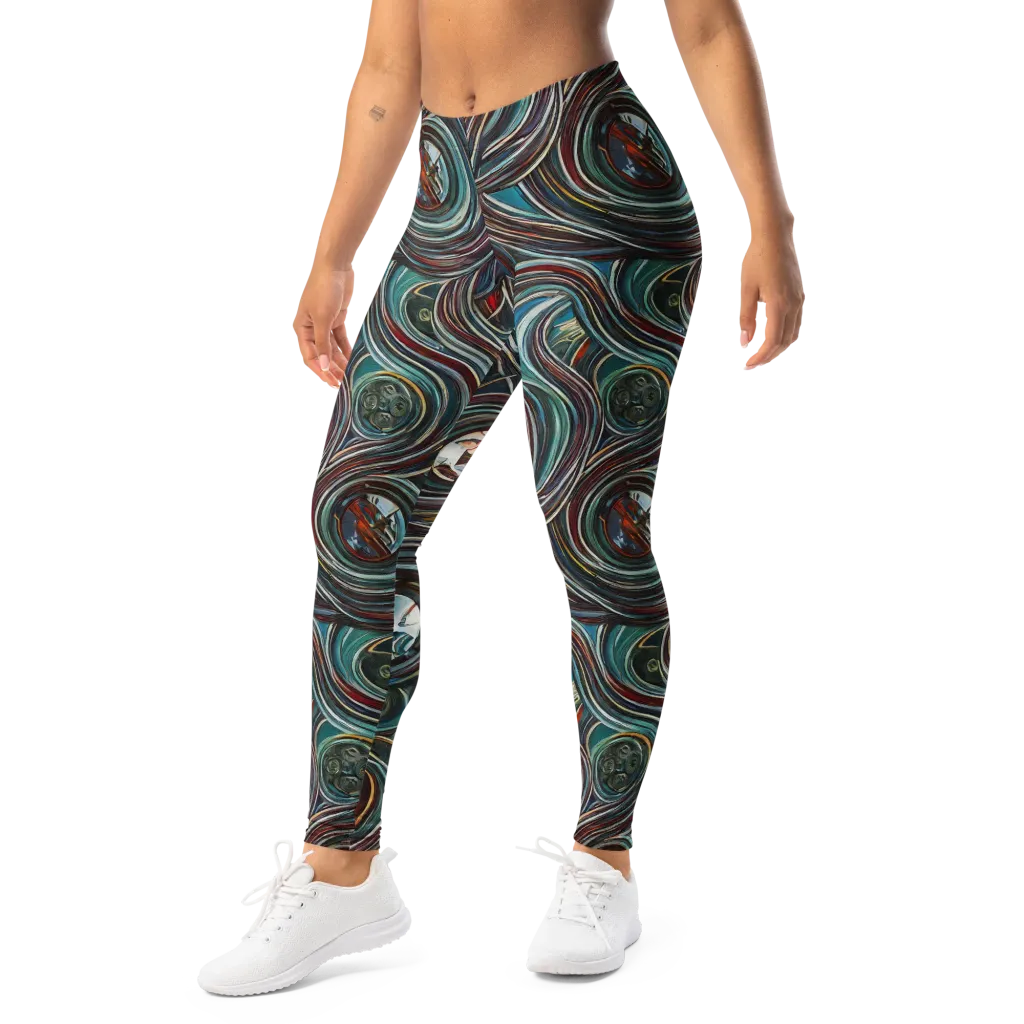 Vortex Portraits on Leggings — Left Front