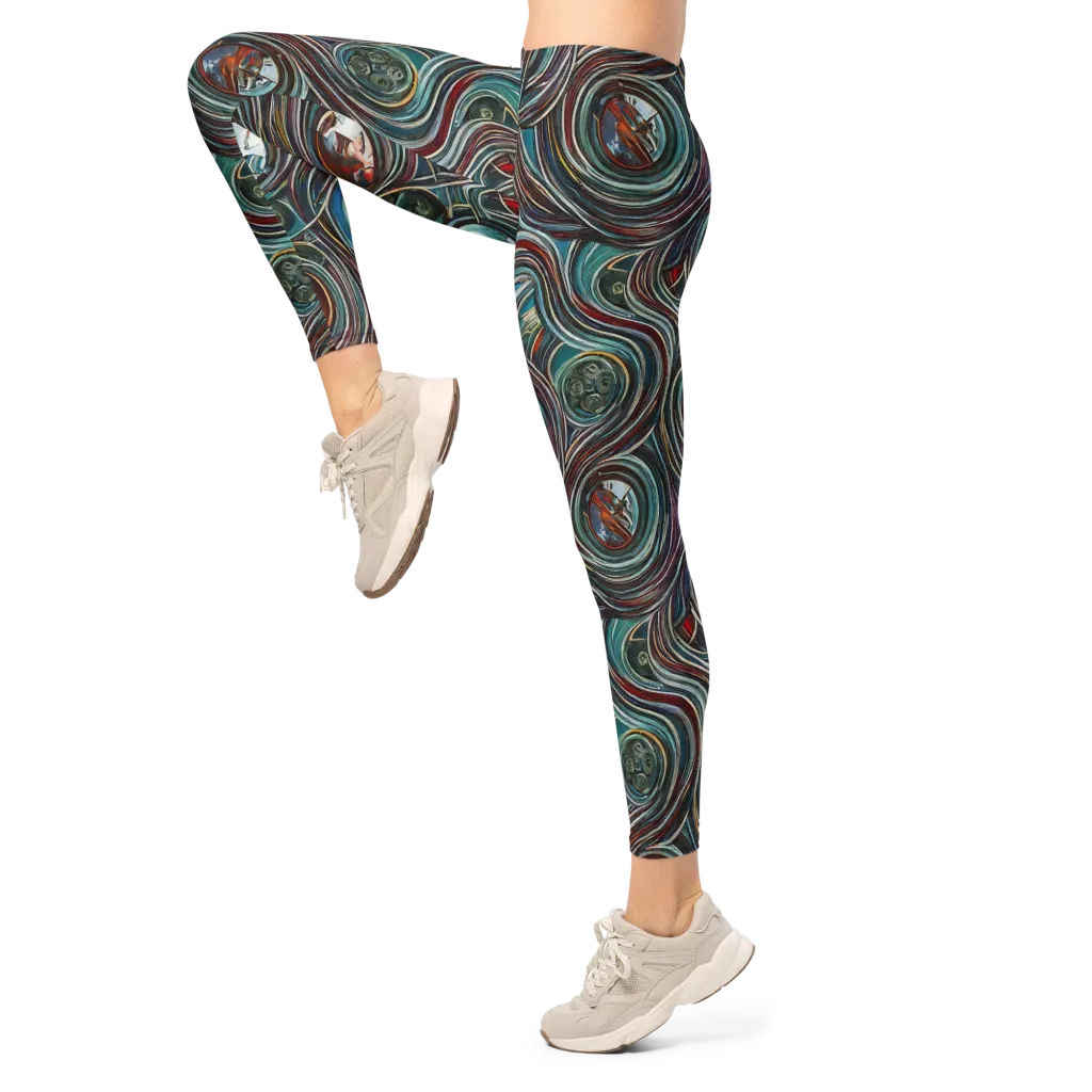 Vortex Portraits on Leggings — Left