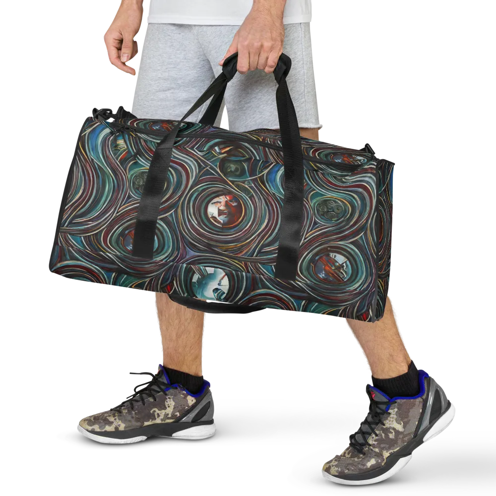 Vortex Portraits on Duffle Bag — Front