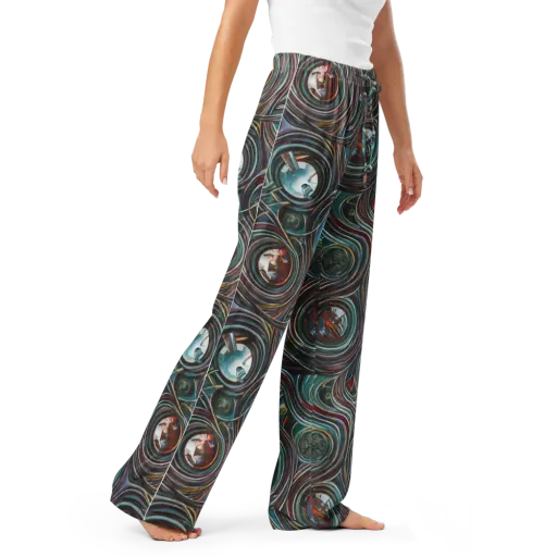 Vortex Portraits on a Women's Pajama Pants