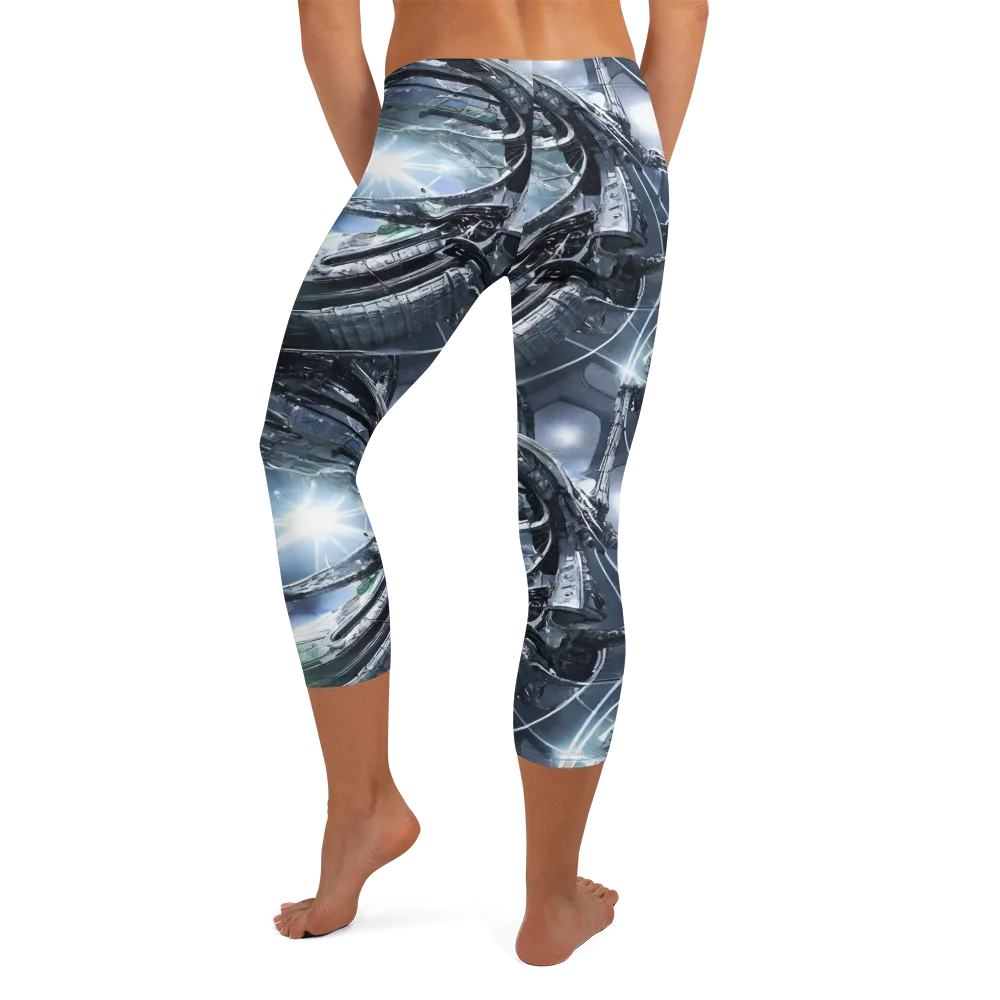 Starlight Engine on Capri Leggings — Back