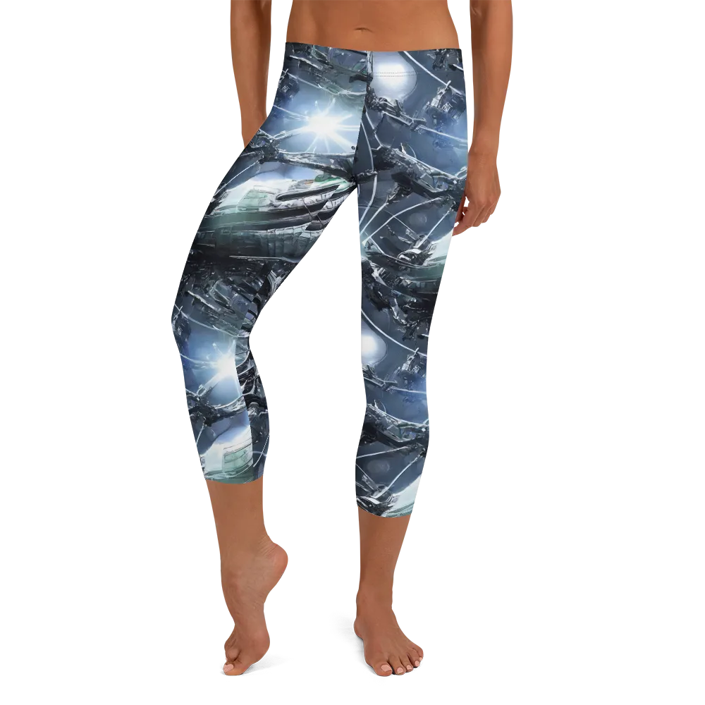 Starlight Engine on Capri Leggings — Front