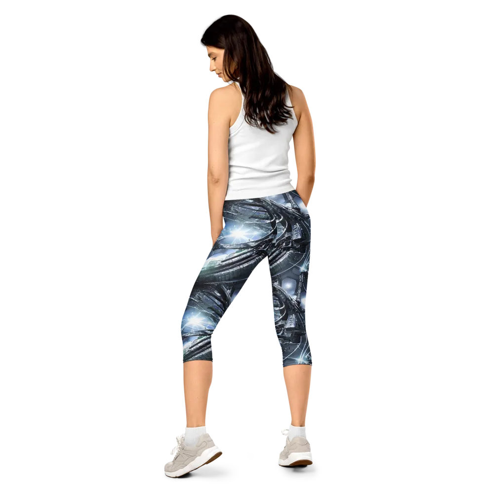 Starlight Engine on Capri Leggings — Back