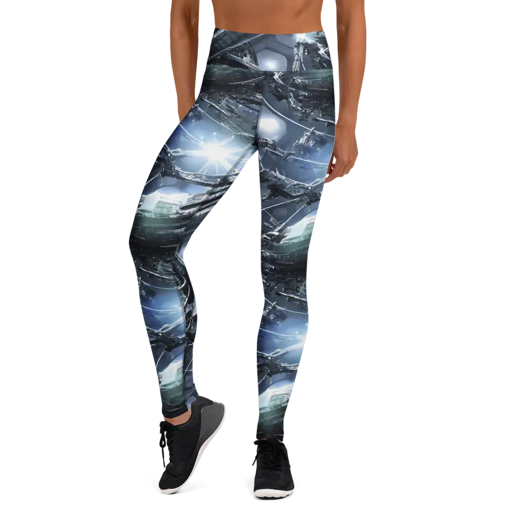 Starlight Engine on Yoga Leggings — Front