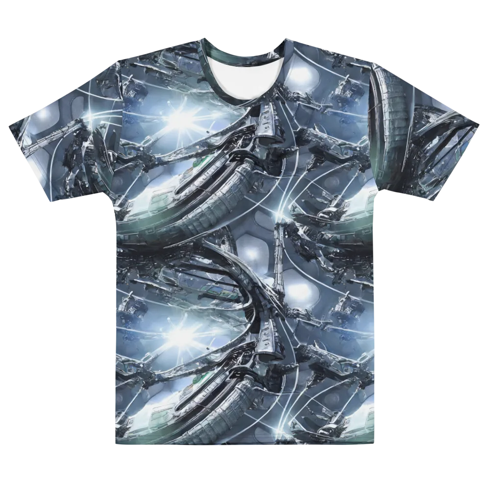 Starlight Engine on Men's Cotton Crew Neck T-Shirt — Front