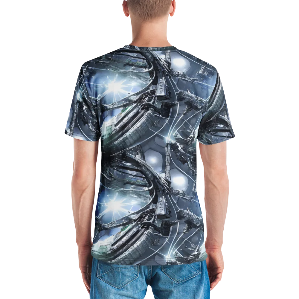 Starlight Engine on Men's Crew Neck T-Shirt — Back