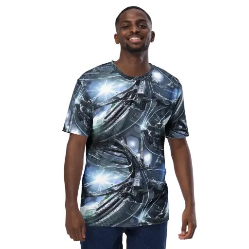 Starlight Engine on a Men's Crew Neck T-Shirt