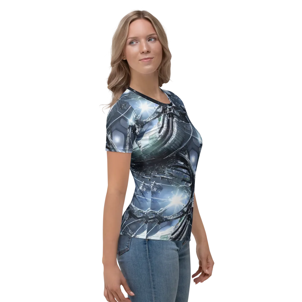 Starlight Engine on Women's Crew Neck T-Shirt — Right