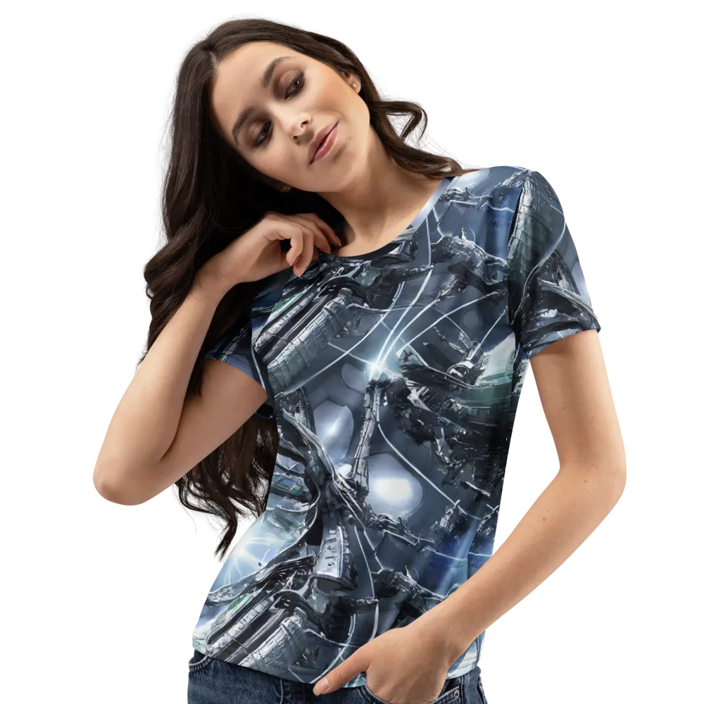 Starlight Engine on Women's Crew Neck T-Shirt — Left Front