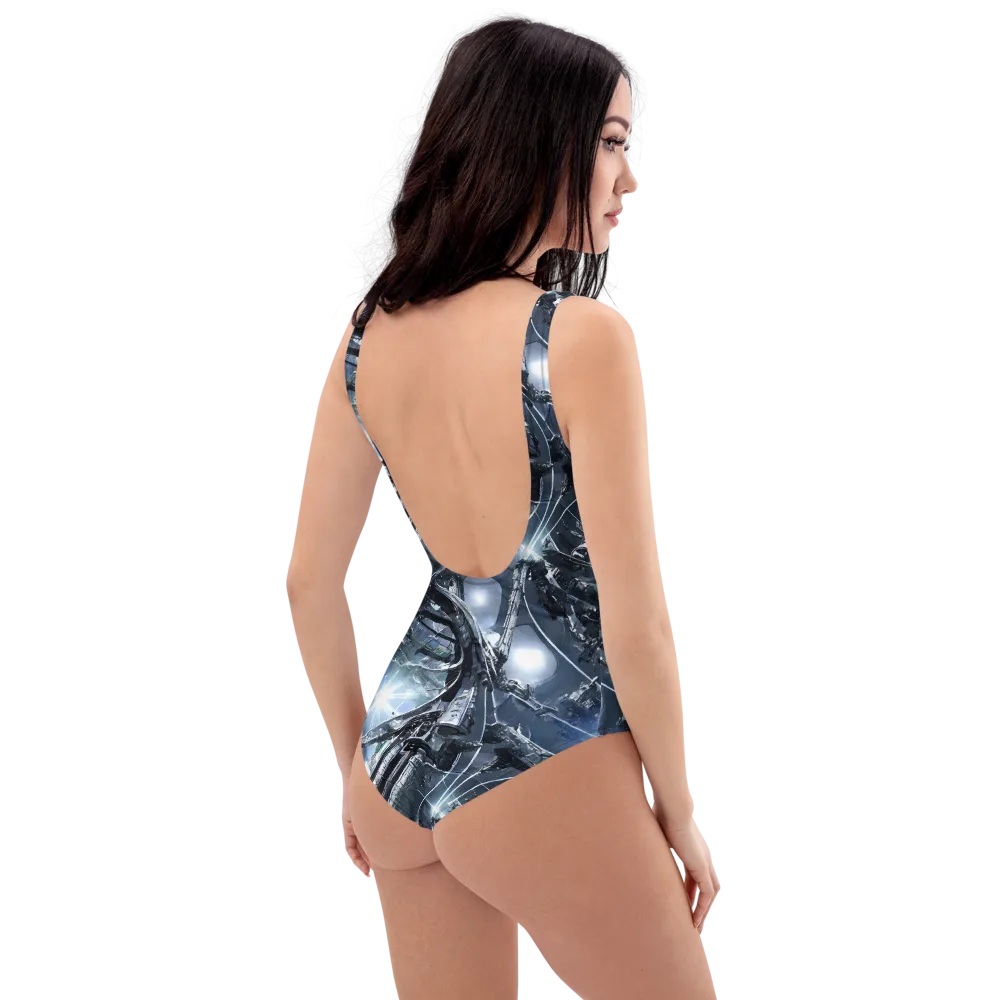 Starlight Engine on One-Piece Swimsuit — Right Back
