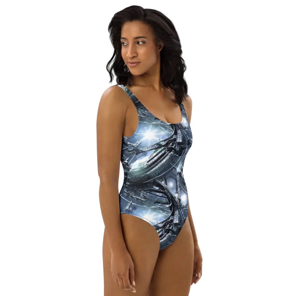 Starlight Engine on One-Piece Swimsuit — Right