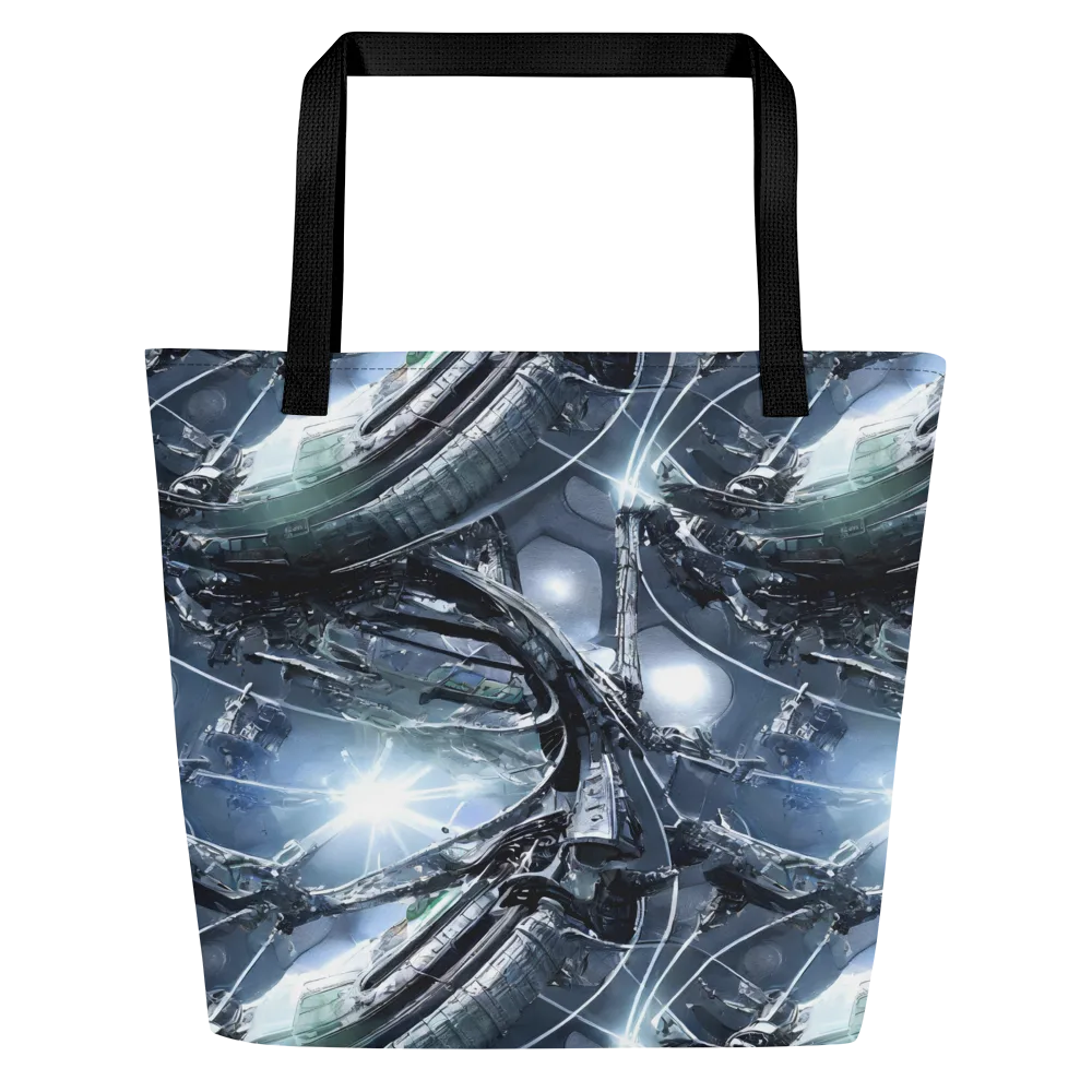 Starlight Engine on Large Tote Bag W/ Pocket — Front