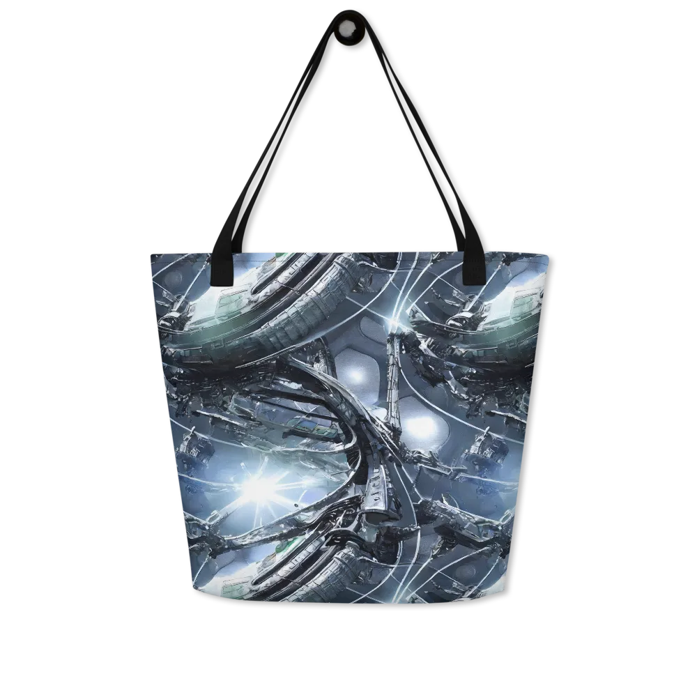 Starlight Engine on Large Tote Bag W/ Pocket — Front