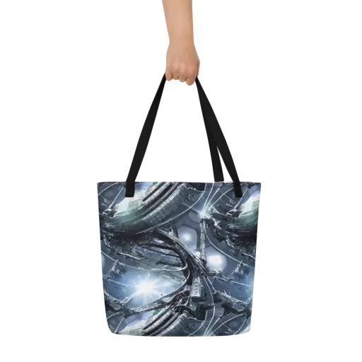 Starlight Engine on a Large Tote Bag W/ Pocket