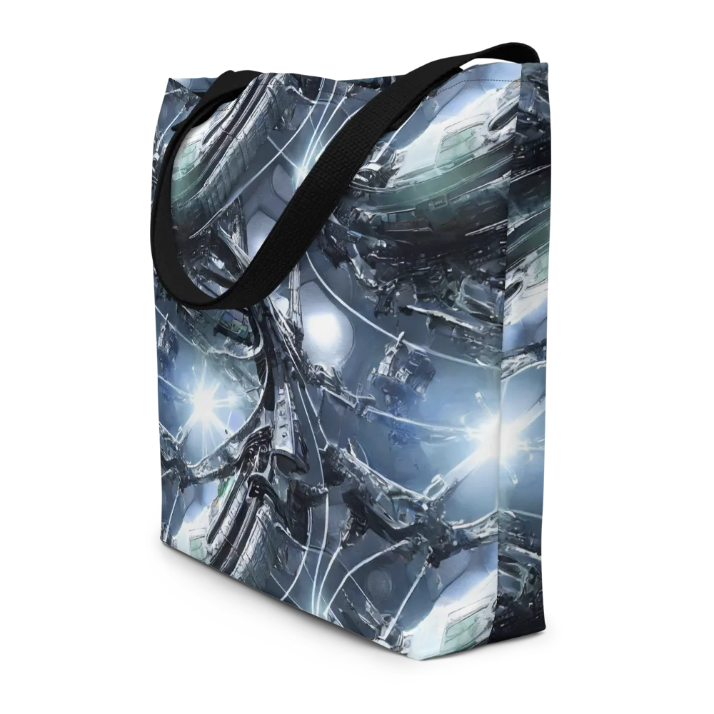 Starlight Engine on Large Tote Bag W/ Pocket — Front