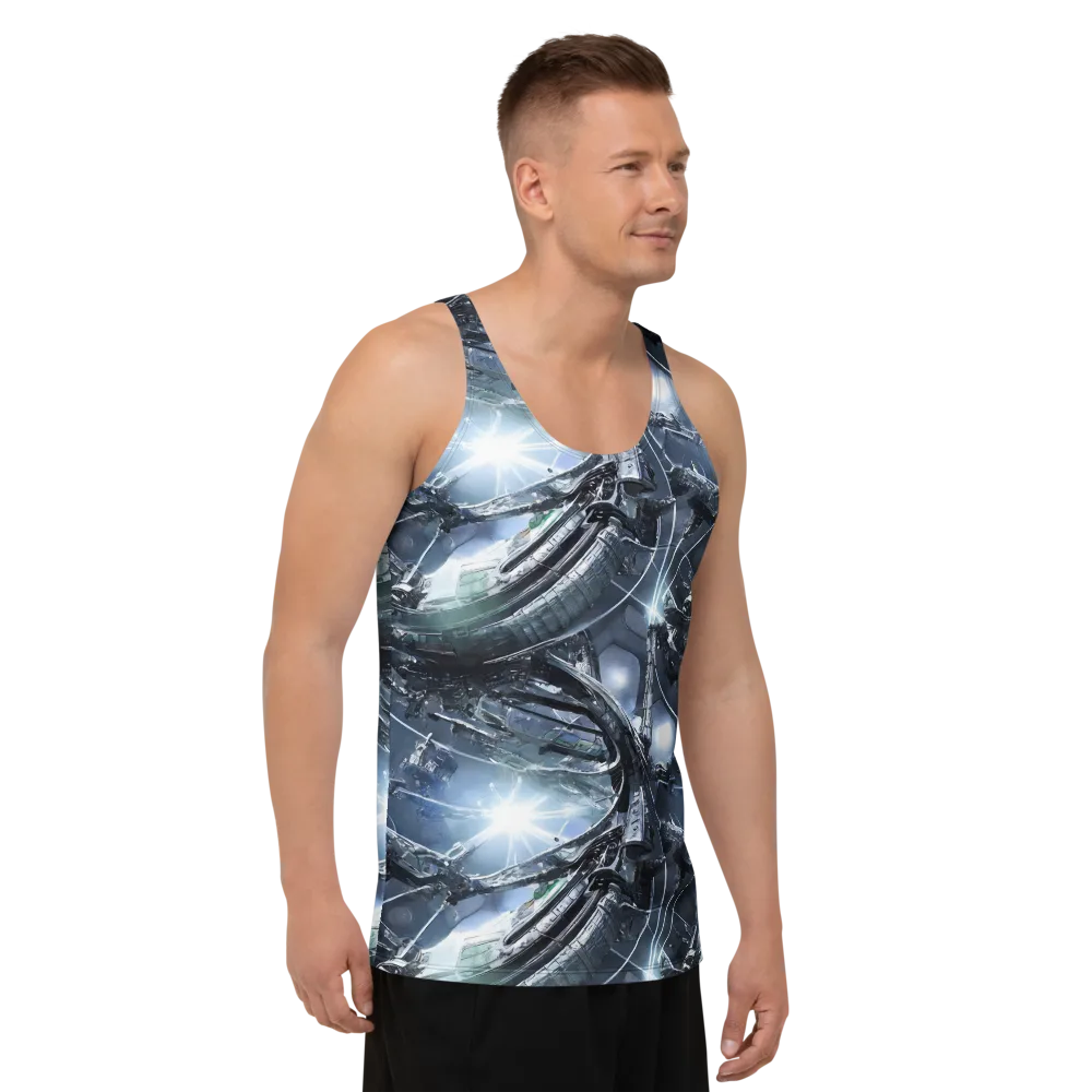 Starlight Engine on Men's Tank Top — Right Front