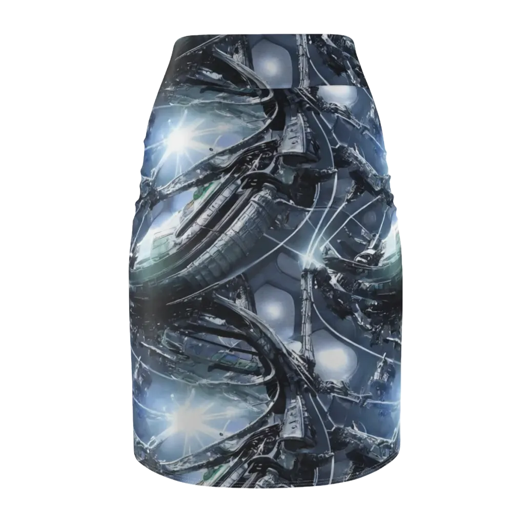 Starlight Engine on Pencil Skirt — Back
