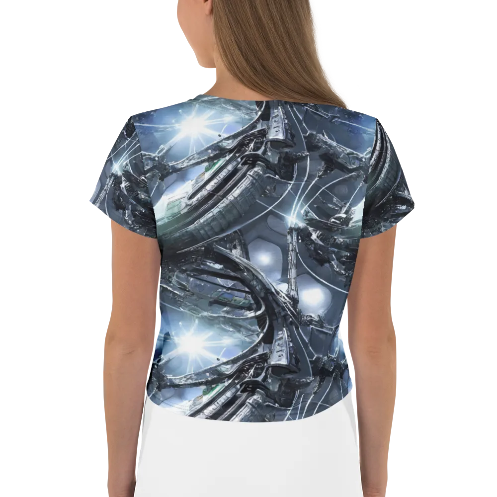 Starlight Engine on Crop Tee — Back