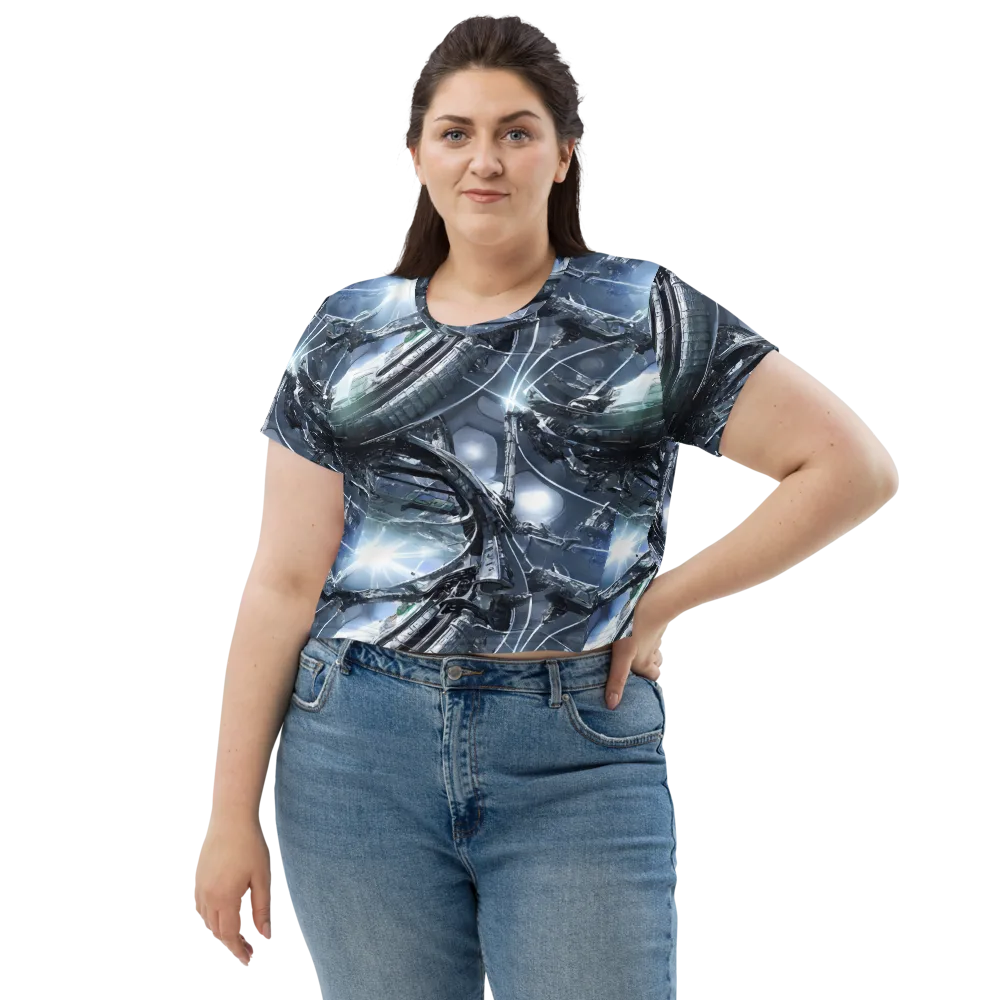 Starlight Engine on Crop Tee — Front
