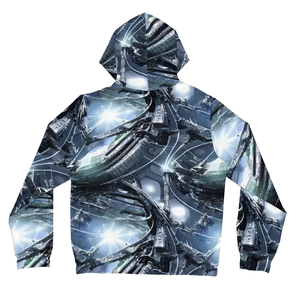 Starlight Engine on Women's Full-Zip Hoodie — Back