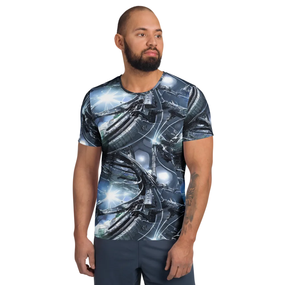 Starlight Engine on Men's Athletic T-Shirt — Front