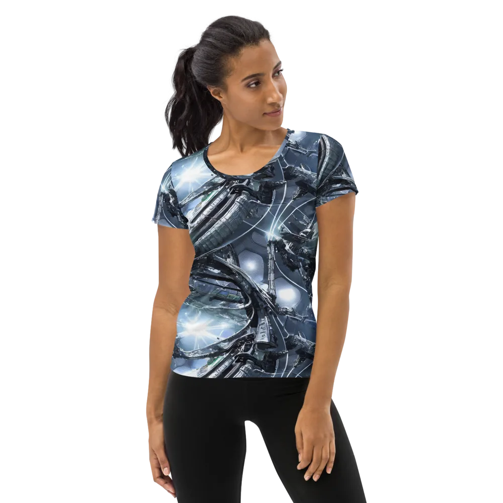 Starlight Engine on Women's Athletic T-Shirt — Front