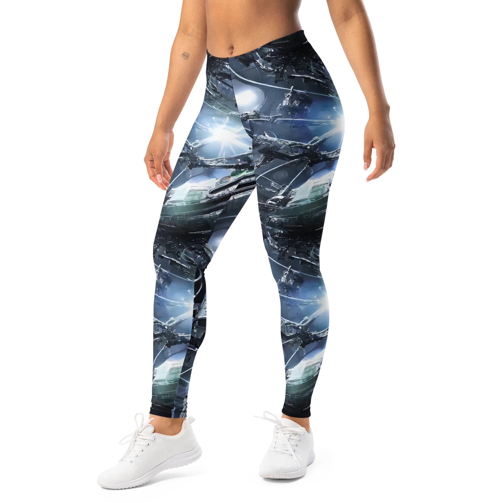 Starlight Engine on Leggings — Left Front