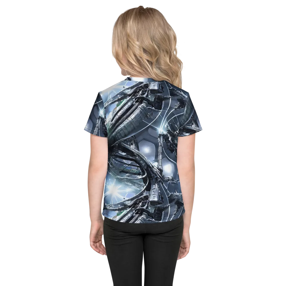 Starlight Engine on Kids Crew Neck T-Shirt — Back