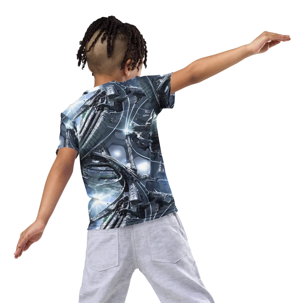 Starlight Engine on Kids Crew Neck T-Shirt — Back