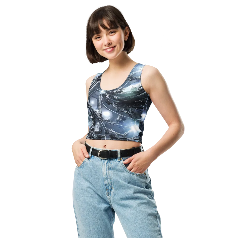 Starlight Engine on Crop Top — Front