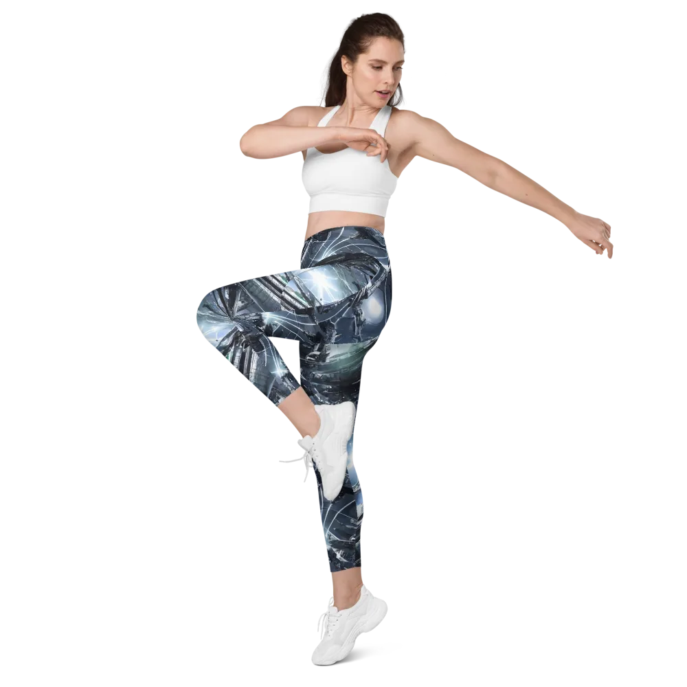 Starlight Engine on Leggings with Pockets — Left Front