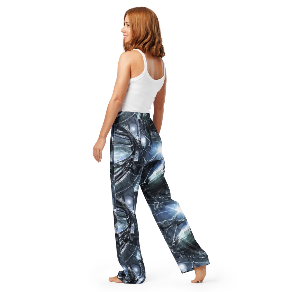 Starlight Engine on Women's Pajama Pants — Back