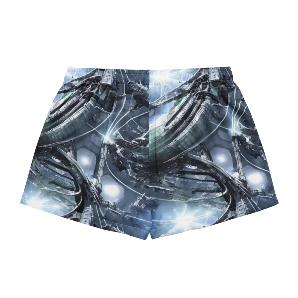 Starlight Engine on Women's Pajama Shorts — Back