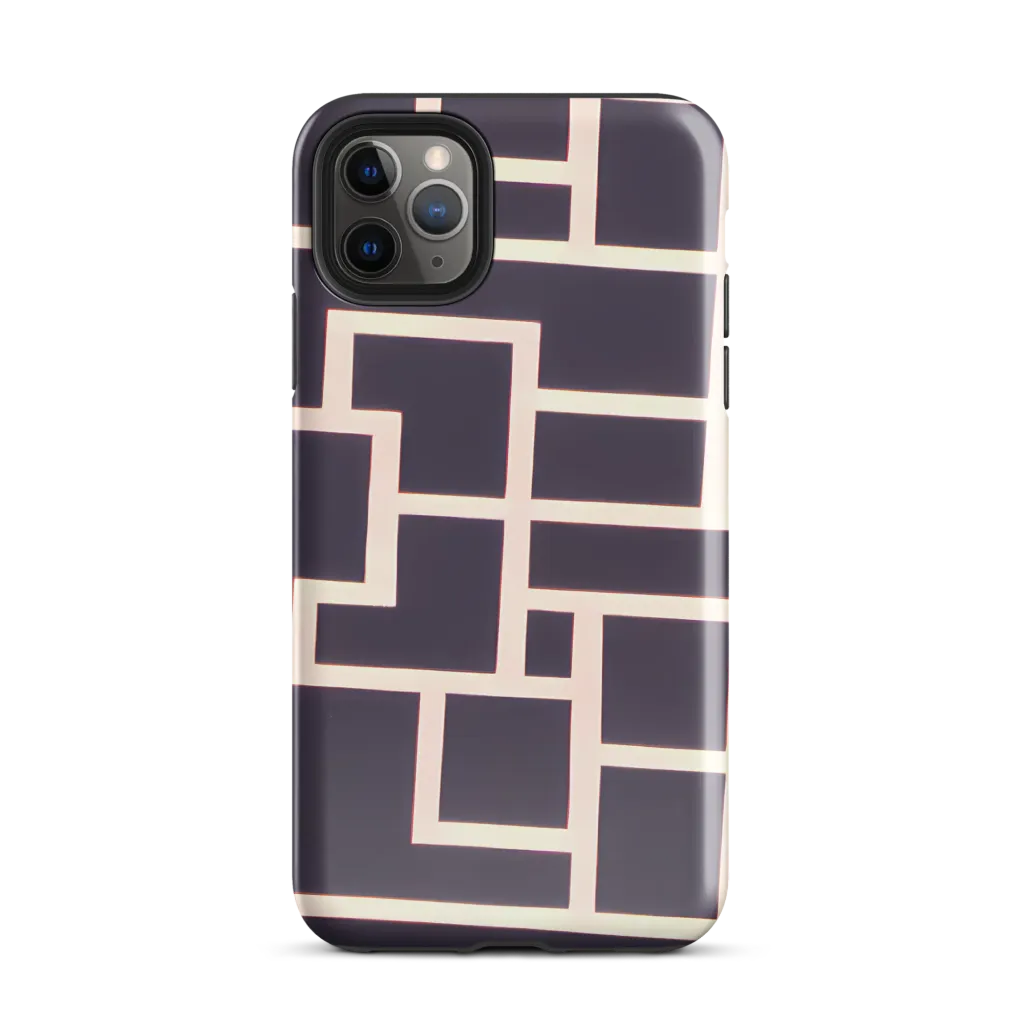 Gilded Gridlock on Tough Case for iPhone® — Front