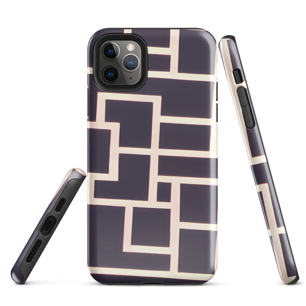 Gilded Gridlock on Tough Case for iPhone® — Front