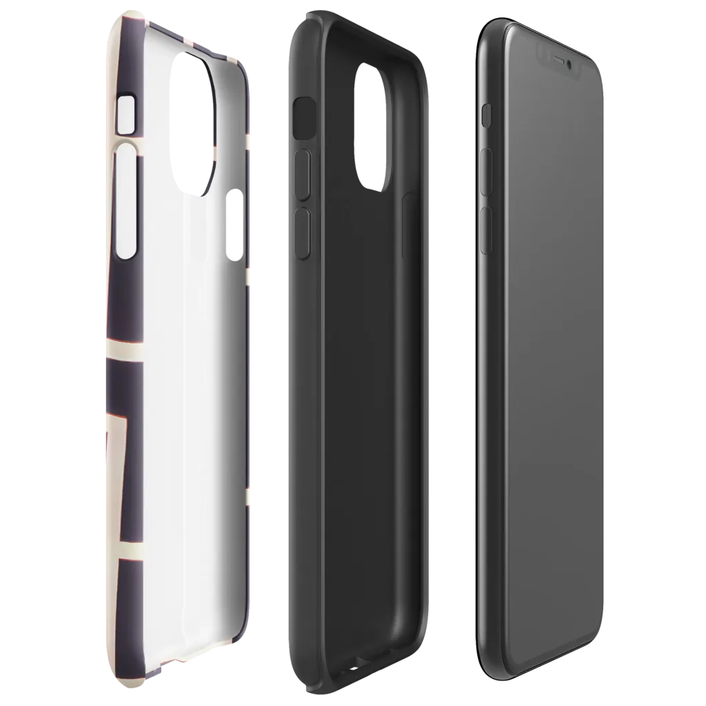 Gilded Gridlock on Tough Case for iPhone® — Right