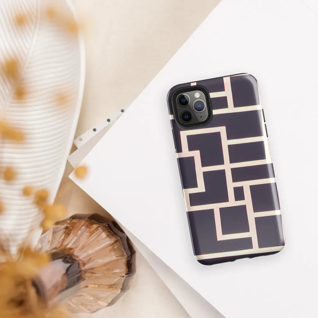 Gilded Gridlock on Tough Case for iPhone® — Front