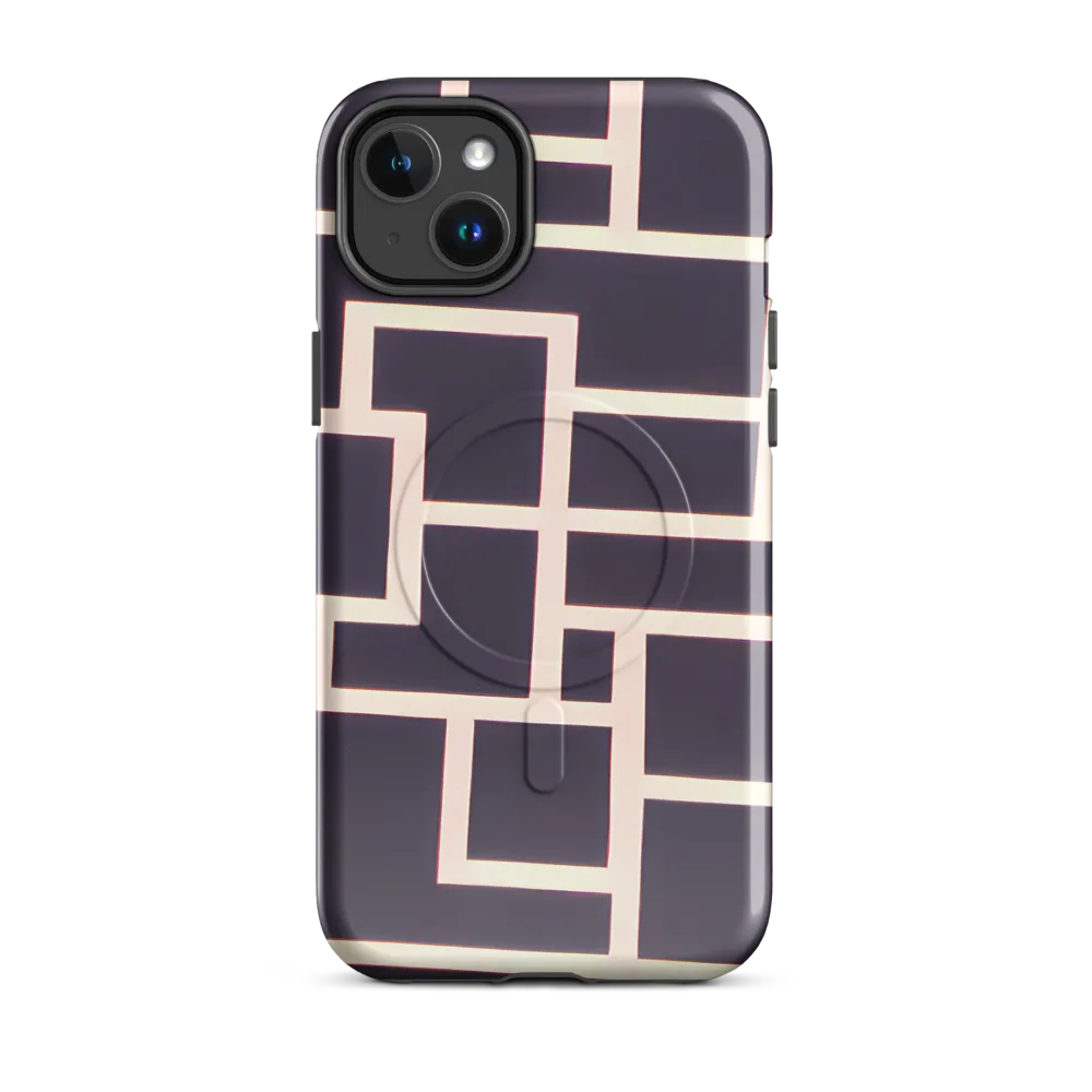 Gilded Gridlock on MagSafe Tough Case for iPhone® — Front