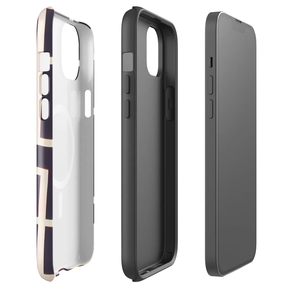 Gilded Gridlock on MagSafe Tough Case for iPhone® — Front