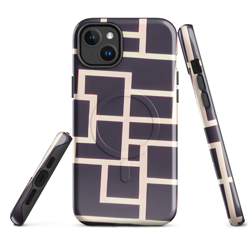 Gilded Gridlock on MagSafe Tough Case for iPhone® — Front