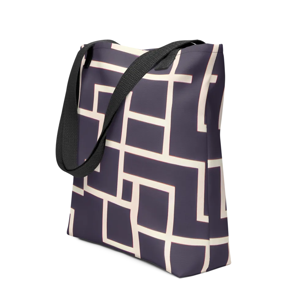 Gilded Gridlock on Tote Bag — Front